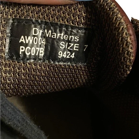 Rare Vintage Dr. Martens oxfords EUC Mens 7/ women’s 8 dark leather - Picture 8 of 10